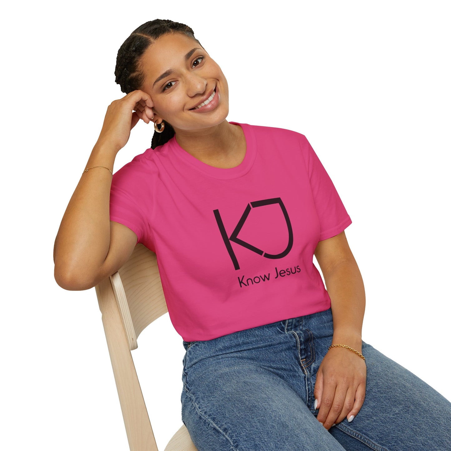 Know Jesus Design - Faith Apparel, Casual Wear, Christian Gift, Inspirational Clothing, Everyday Comfort