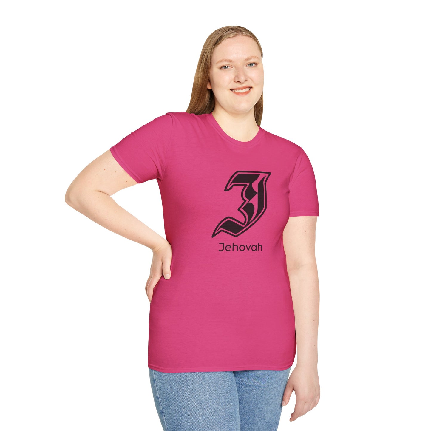 Jehovah - Graphic Unisex Softstyle T-Shirt | Faith Inspirational Tee, Christian Apparel, Meaningful Gift, Casual Wear