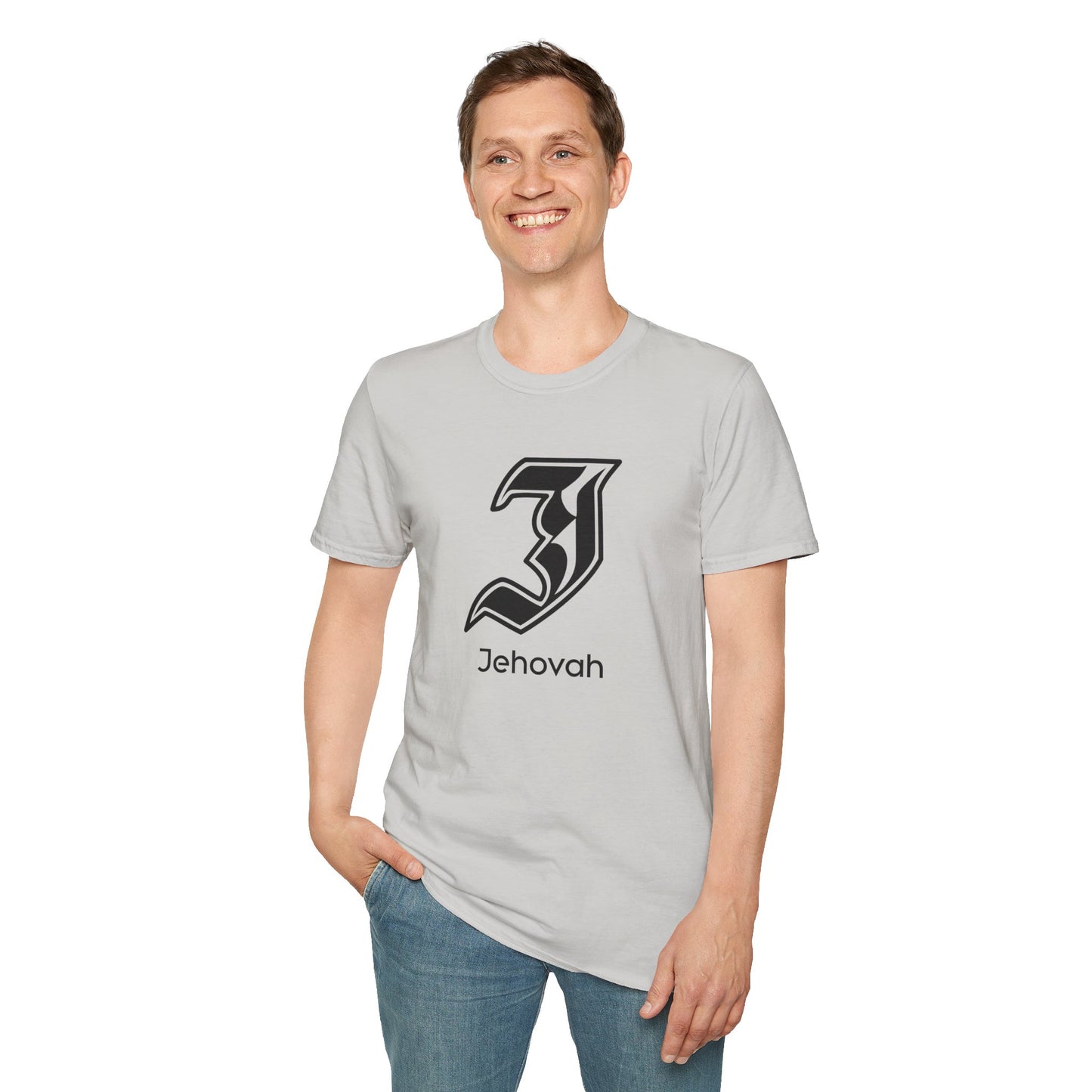 Jehovah - Graphic Unisex Softstyle T-Shirt | Faith Inspirational Tee, Christian Apparel, Meaningful Gift, Casual Wear