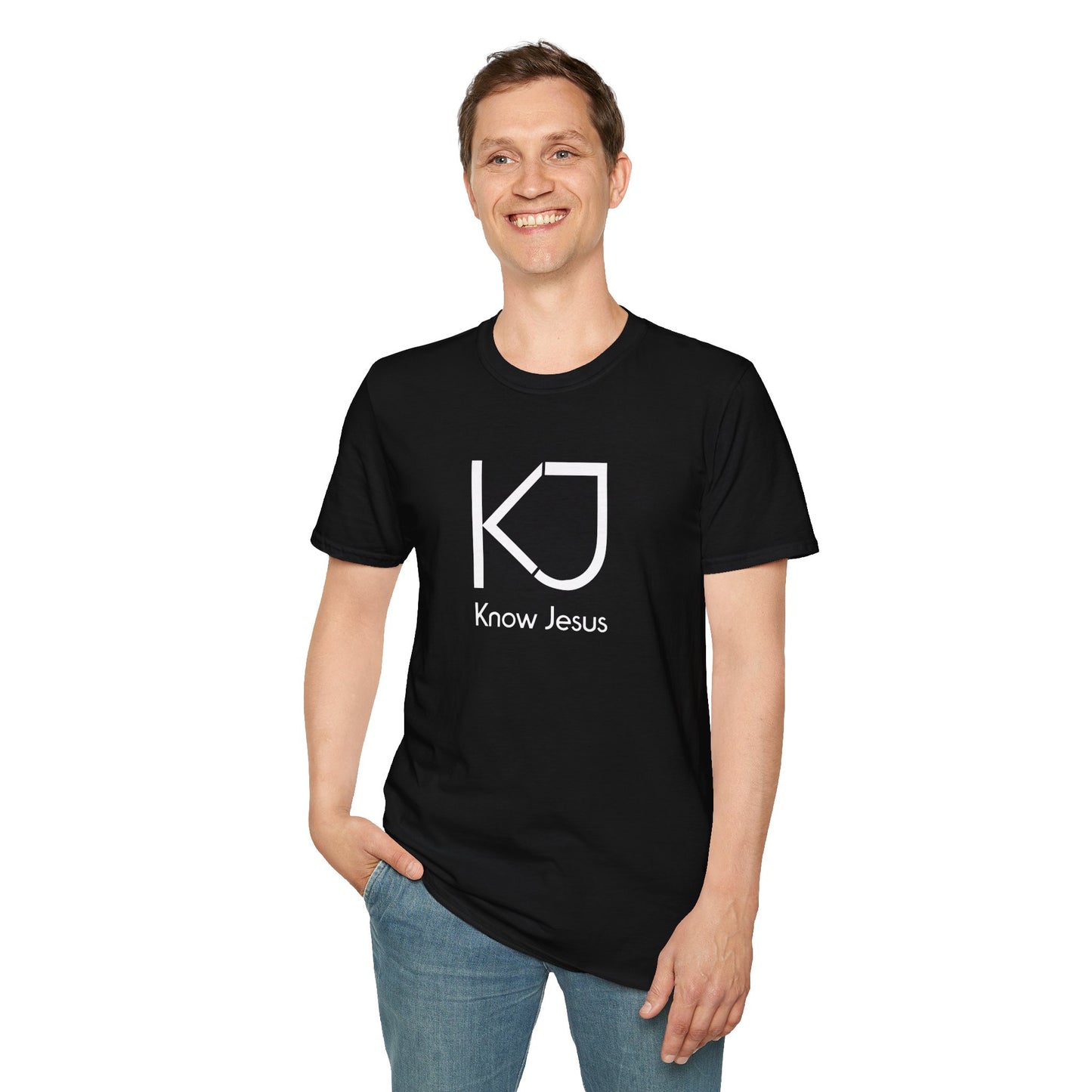 Know Jesus - Unisex Softstyle T-Shirt, Faith Apparel, Christian Tee, Inspirational Shirt, Casual Wear, Gift for Believers