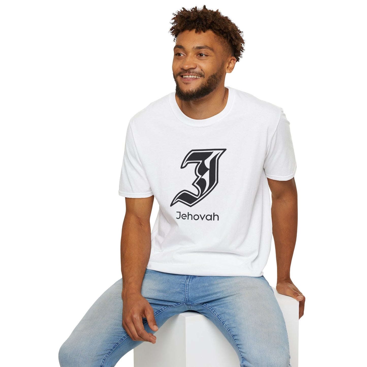 Jehovah - Graphic Unisex Softstyle T-Shirt | Faith Inspirational Tee, Christian Apparel, Meaningful Gift, Casual Wear