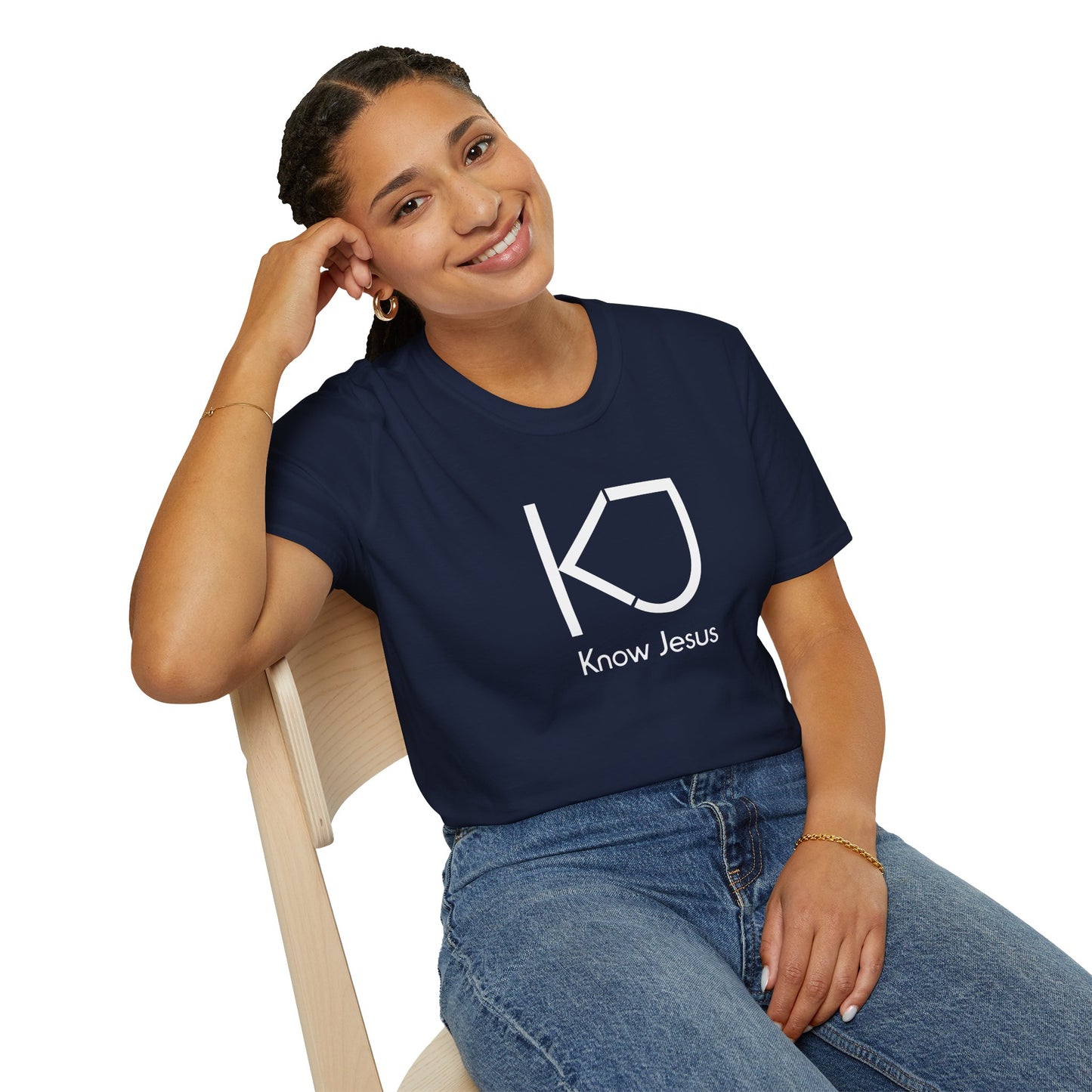 Know Jesus - Unisex Softstyle T-Shirt, Faith Apparel, Christian Tee, Inspirational Shirt, Casual Wear, Gift for Believers
