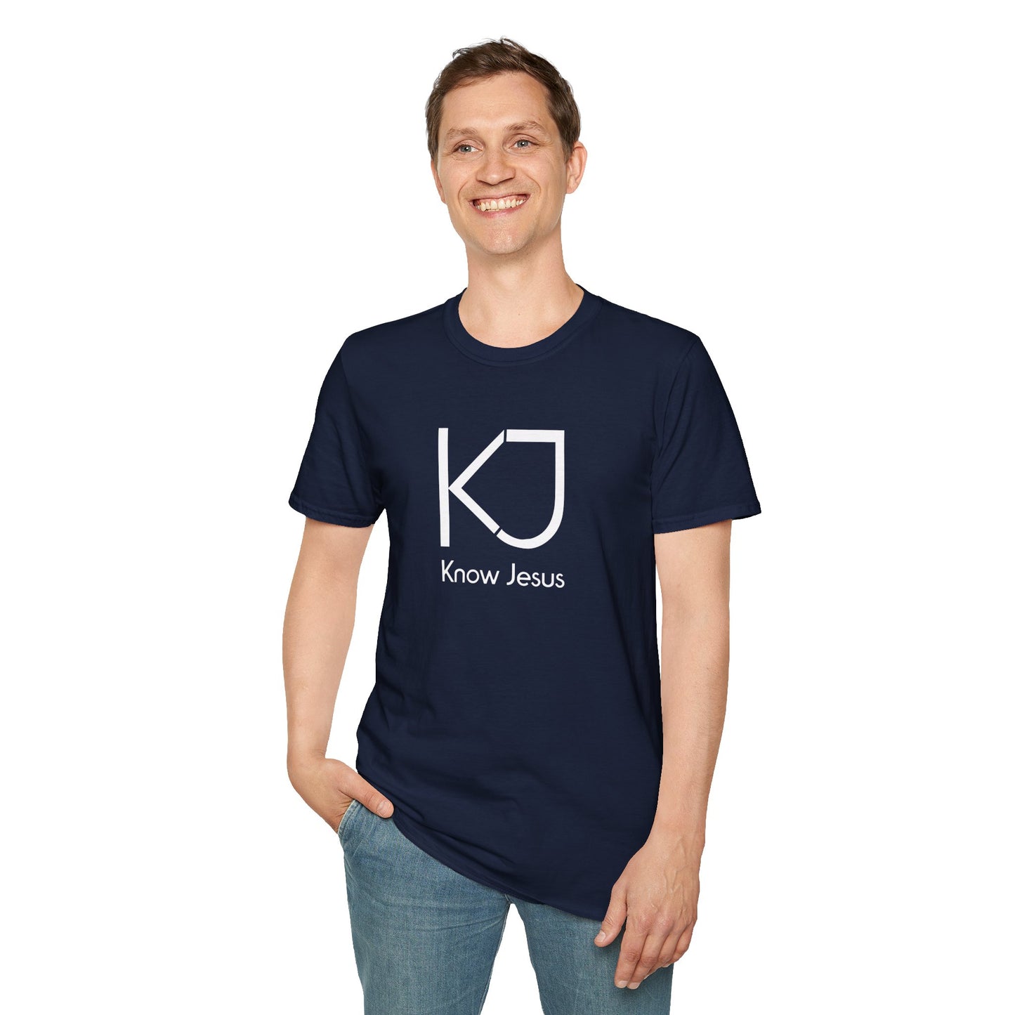 Know Jesus - Unisex Softstyle T-Shirt, Faith Apparel, Christian Tee, Inspirational Shirt, Casual Wear, Gift for Believers