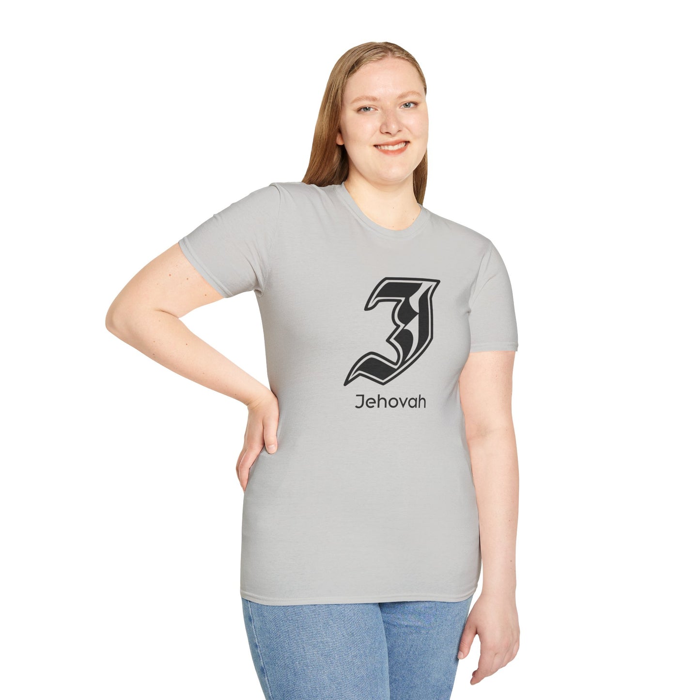 Jehovah - Graphic Unisex Softstyle T-Shirt | Faith Inspirational Tee, Christian Apparel, Meaningful Gift, Casual Wear