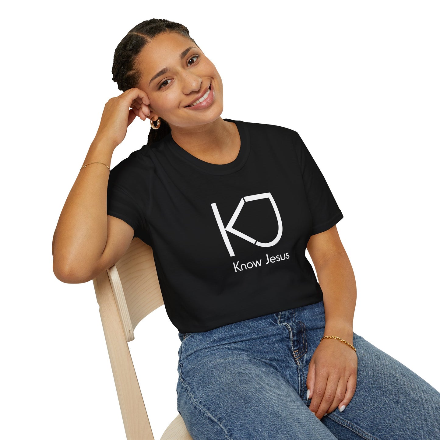 Know Jesus - Unisex Softstyle T-Shirt, Faith Apparel, Christian Tee, Inspirational Shirt, Casual Wear, Gift for Believers
