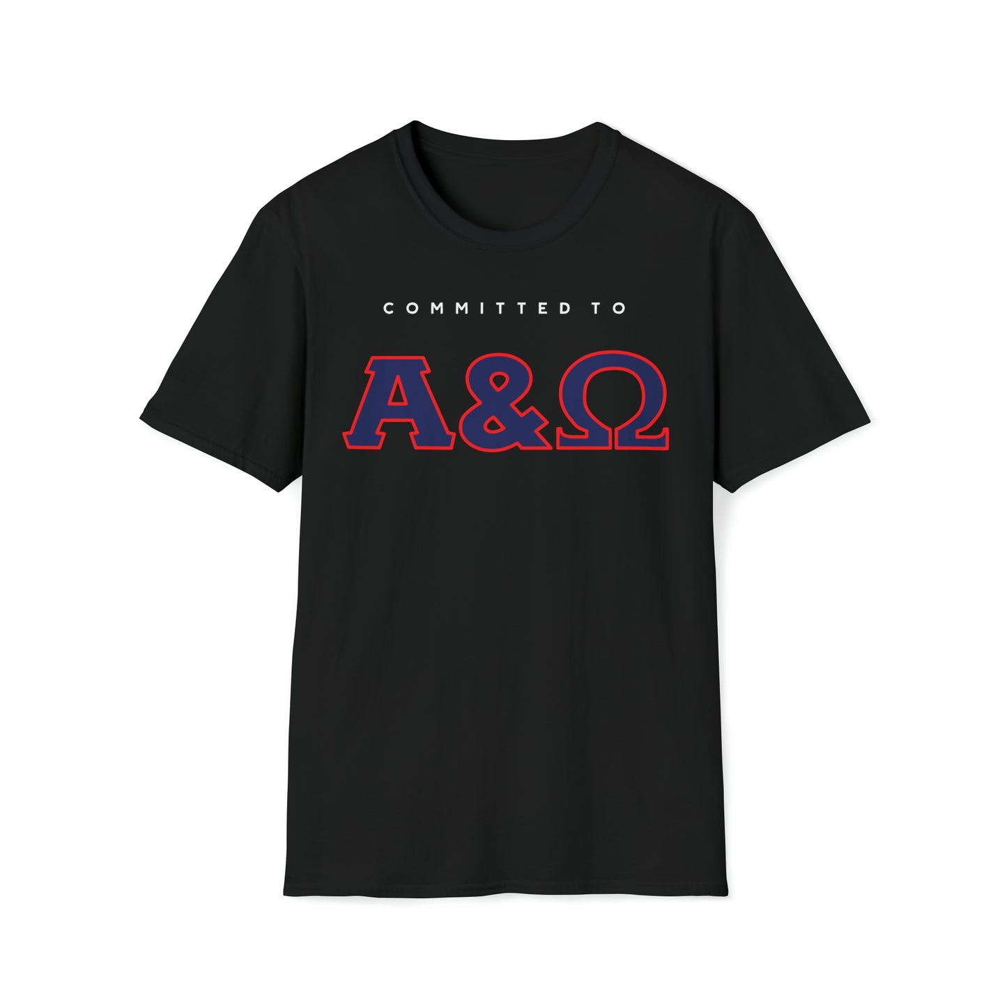 Committed to Alpha & Omega - Christian T shirt, Christian Message