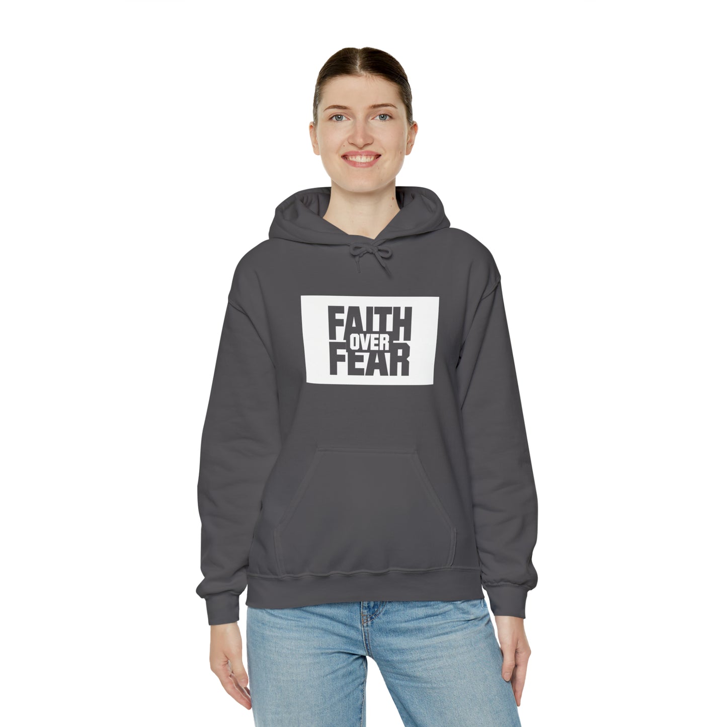 Faith Over Fear - Unisex Hoodie, Inspirational Hoodie