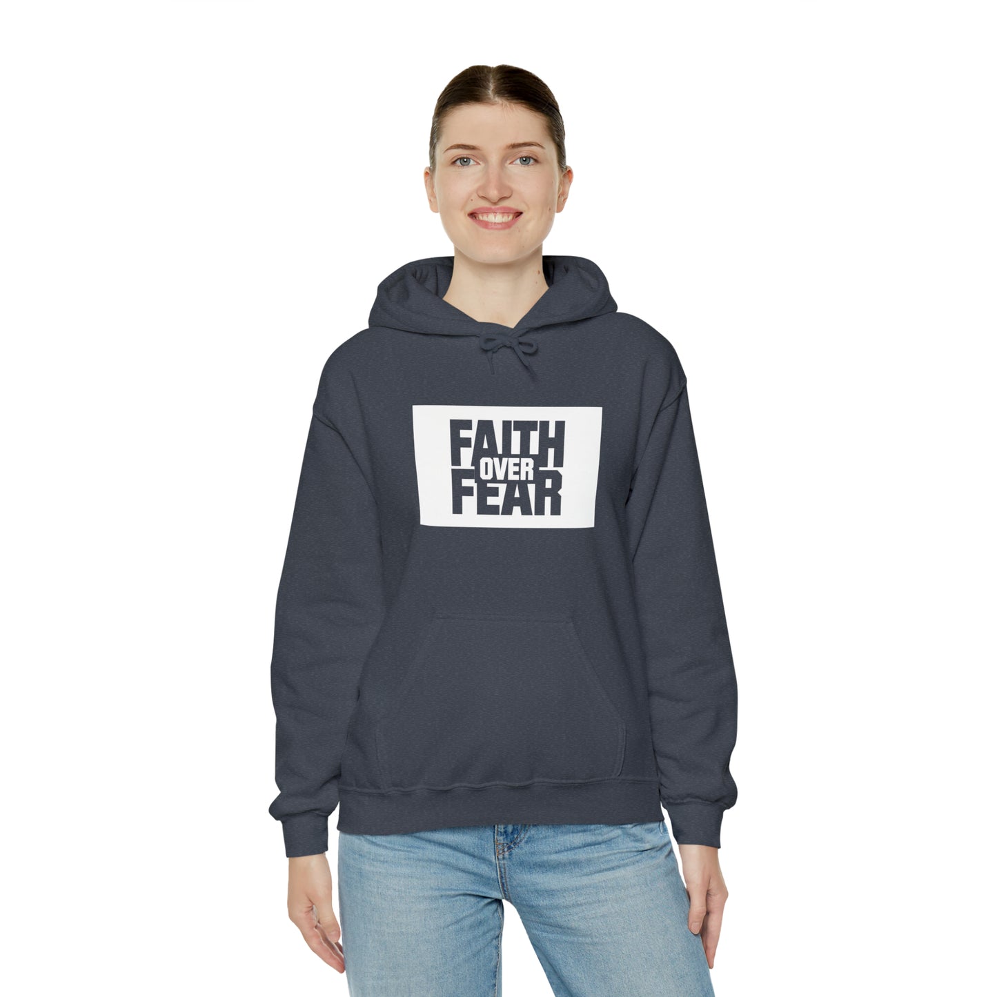 Faith Over Fear - Unisex Hoodie, Inspirational Hoodie