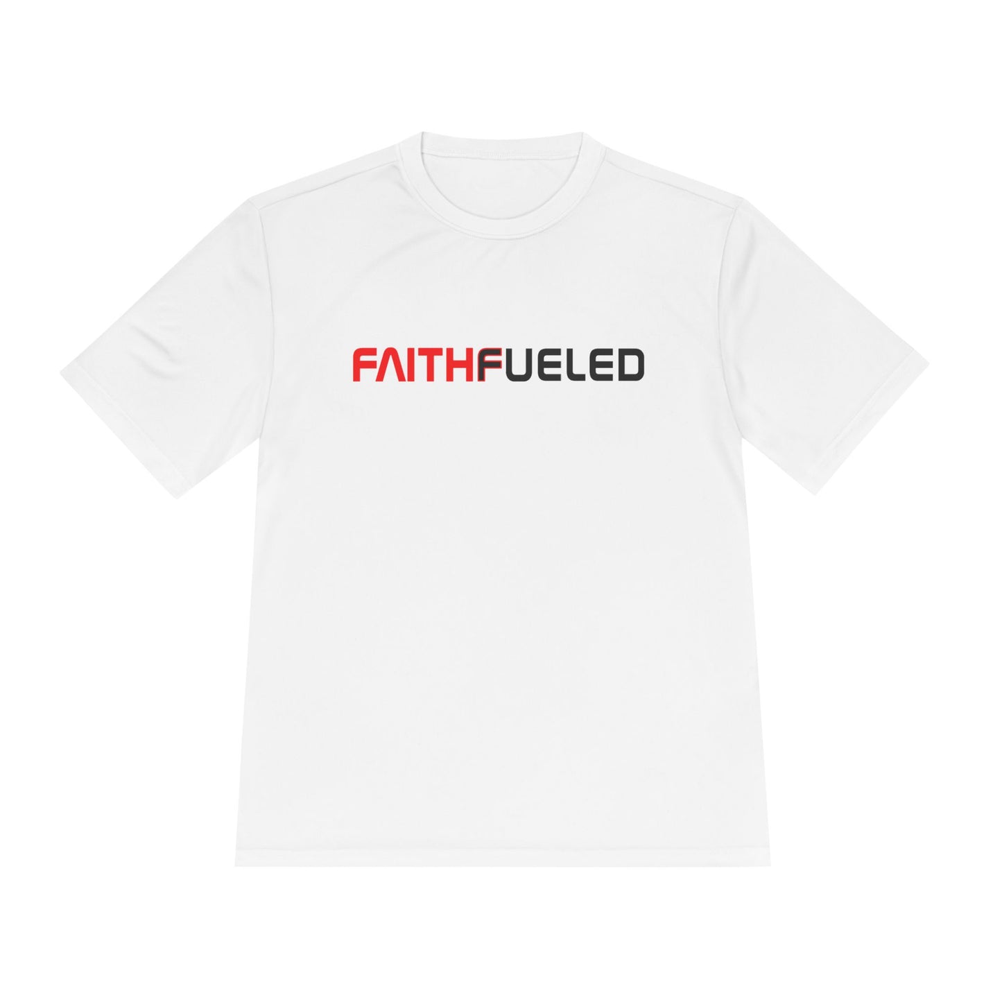 Faith Fueled - Unisex Moisture Wicking Tee Perfect for Workouts, Sports, Events, and Faith.- Gifts for Fitness Enthusiasts, [...]