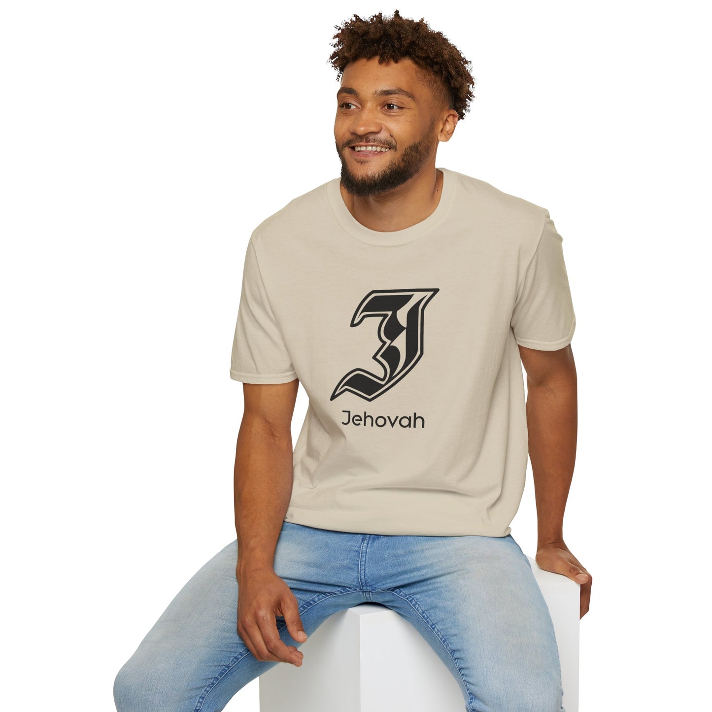 Jehovah - Graphic Unisex Softstyle T-Shirt | Faith Inspirational Tee, Christian Apparel, Meaningful Gift, Casual Wear