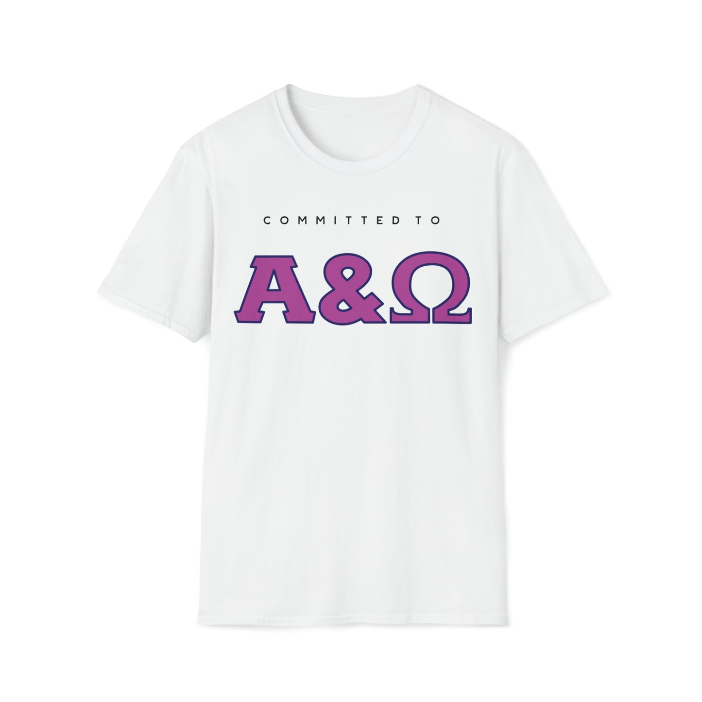 Committed to Alpha & Omega - Christian T shirt, Christian Message