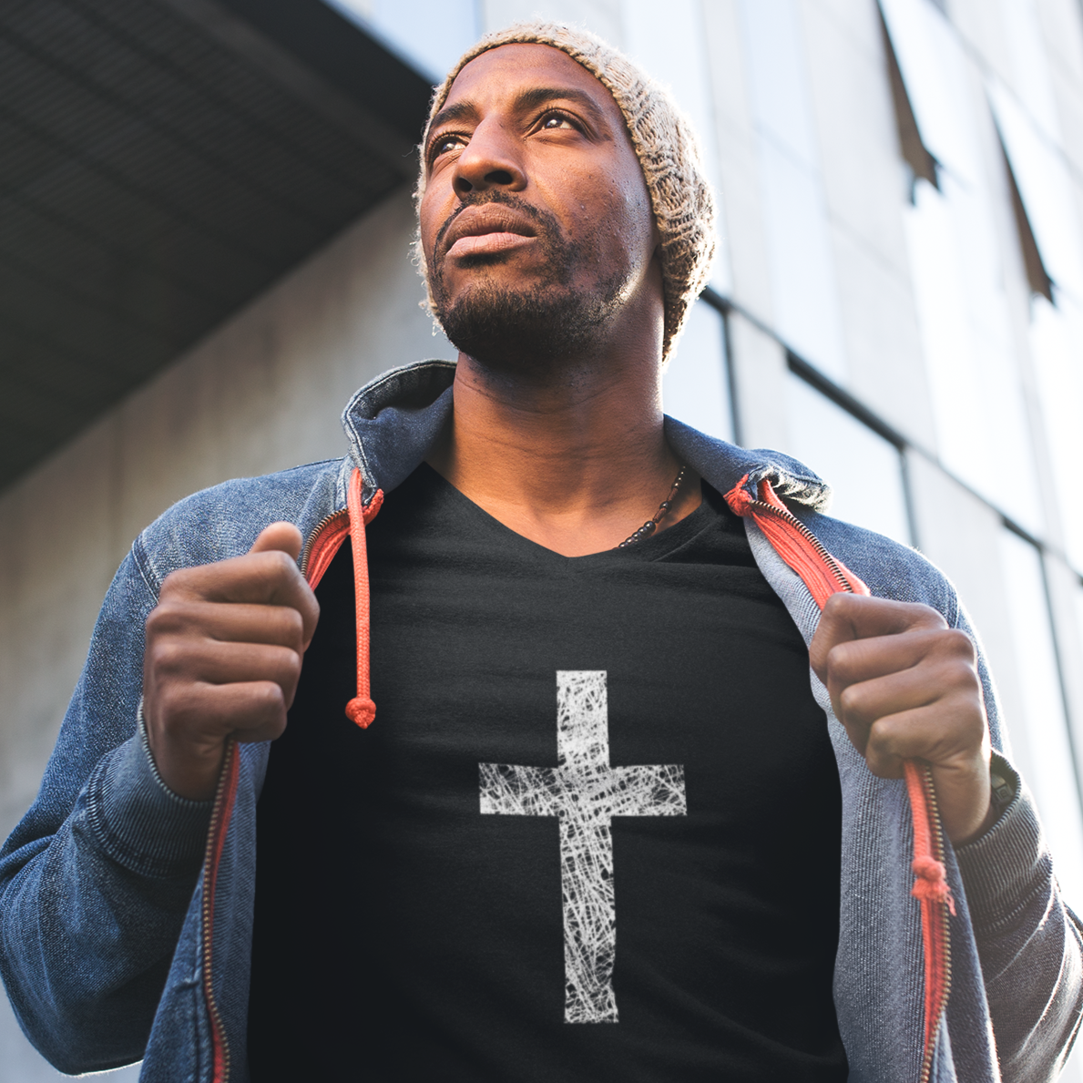 The Cross - Christian T shirt, Christian Message, Christian Cross Shirt