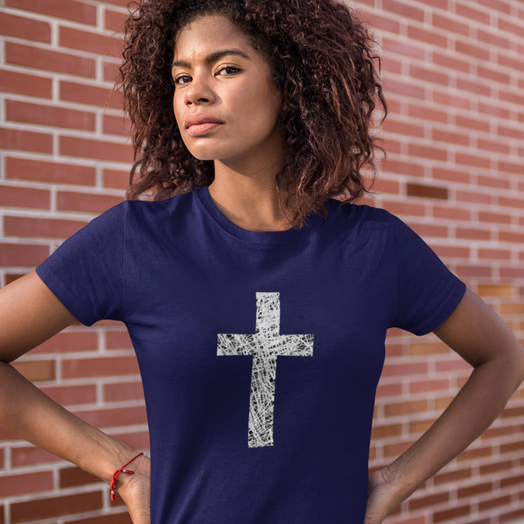 The Cross - Christian T shirt, Christian Message, Christian Cross Shirt