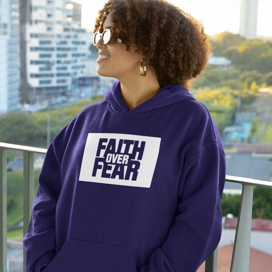 Faith Over Fear - Unisex Hoodie, Inspirational Hoodie