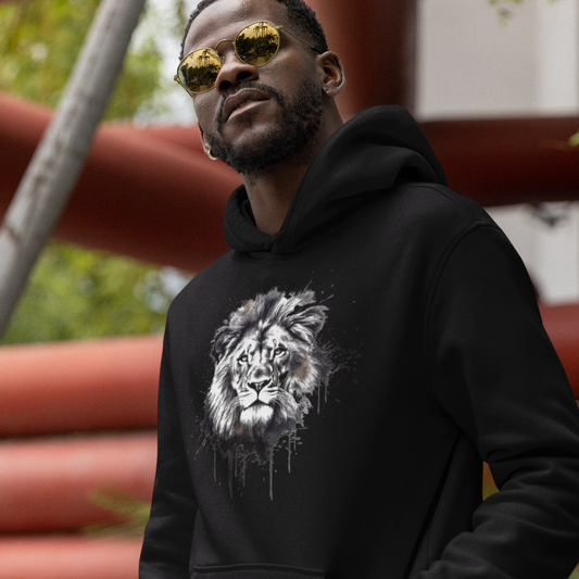 The Lion Black & White - Hoodie